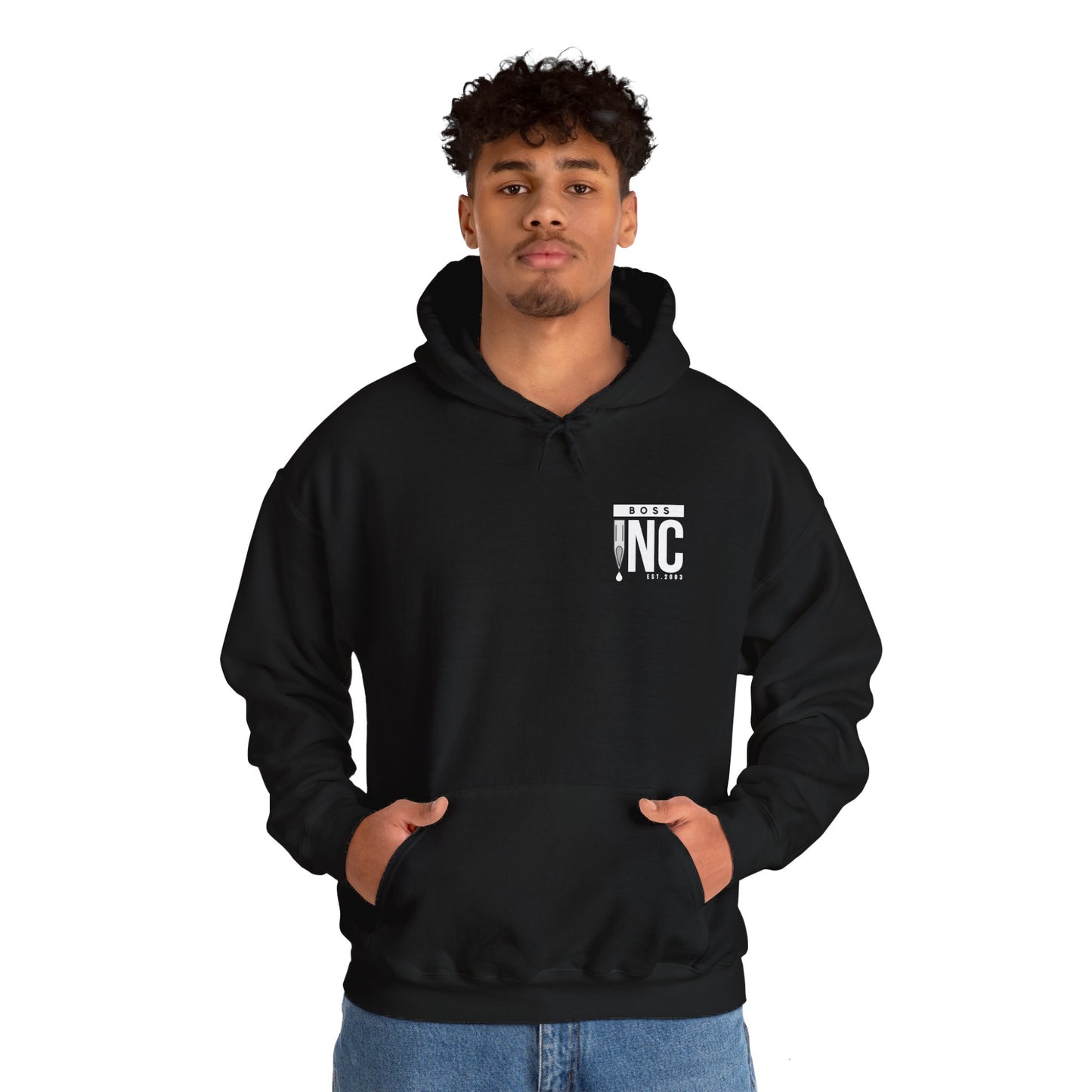 Boss INC Large Back Logo Unisex Hoodie