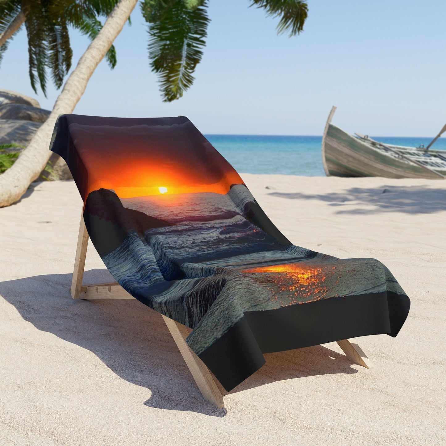 Copy of Sunset Lake Beach Towel