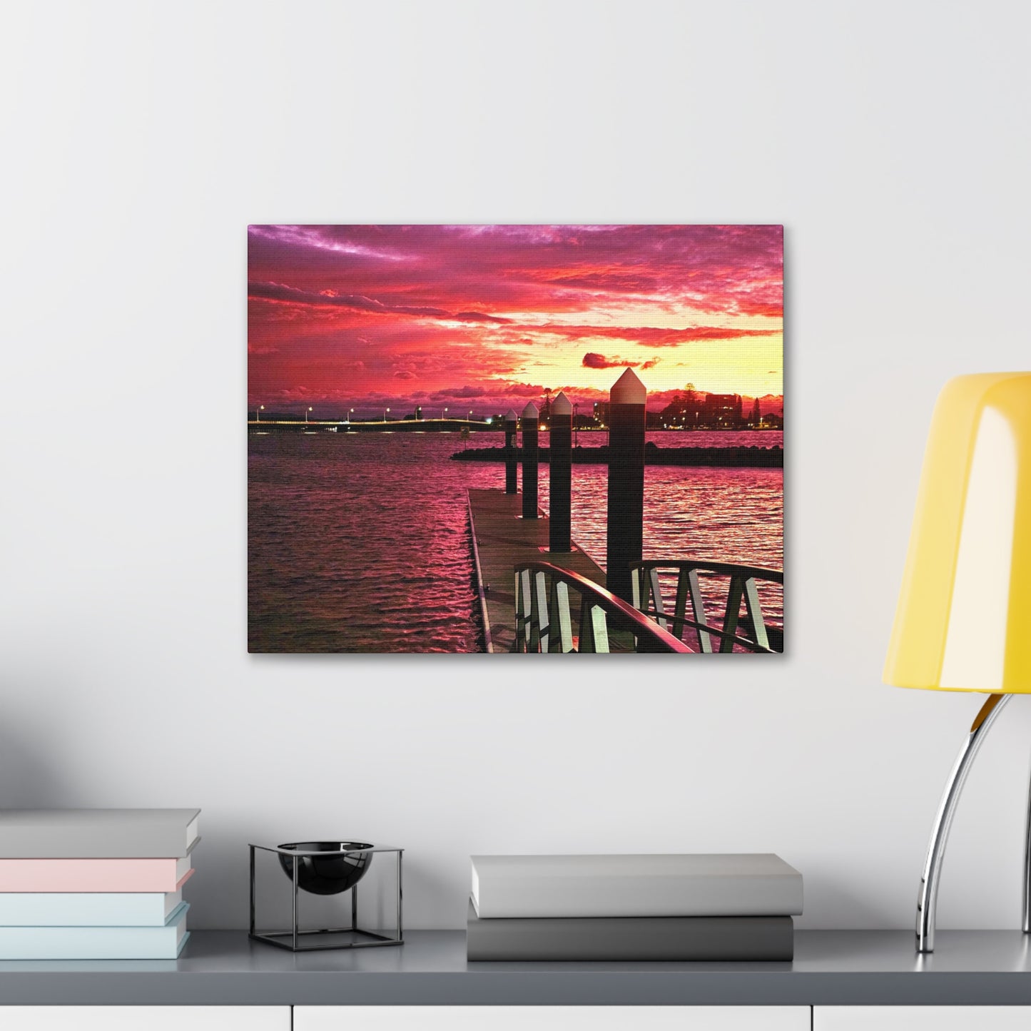 Forster Pier Sunset Canvas Print