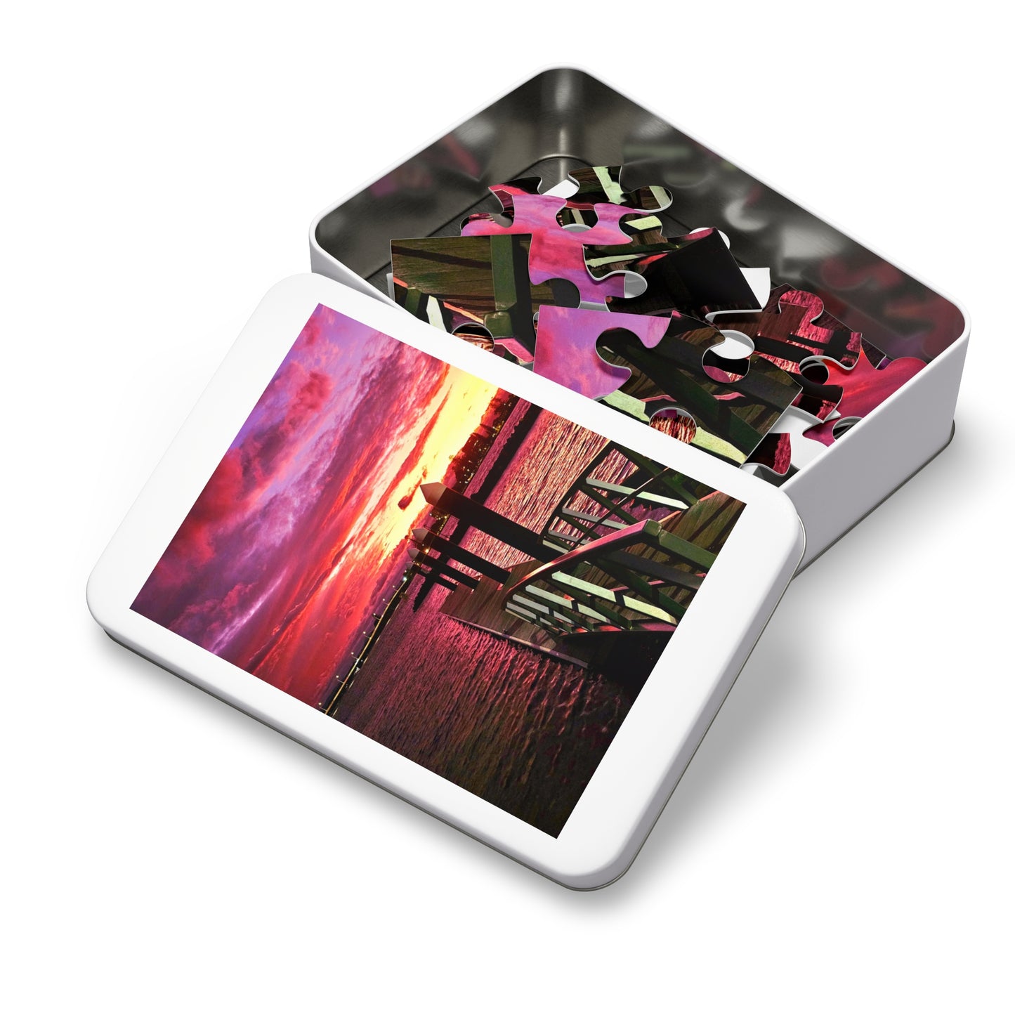 Forster Pier Sunset Jigsaw Puzzle