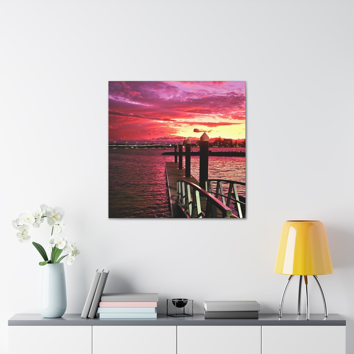 Forster Pier Sunset Canvas Print