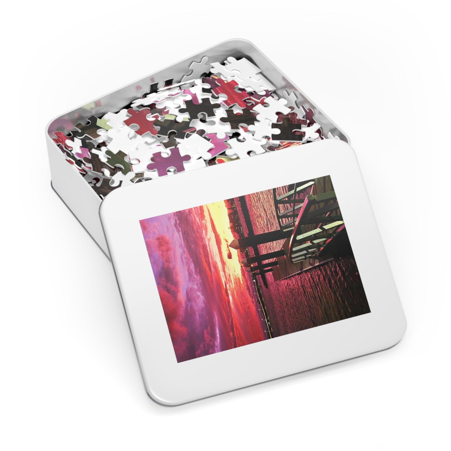 Forster Pier Sunset Jigsaw Puzzle
