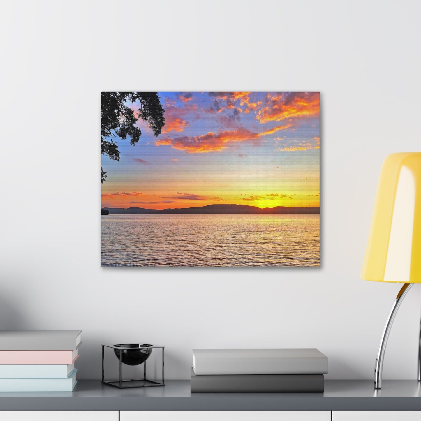 Sunset Lake Canvas Print