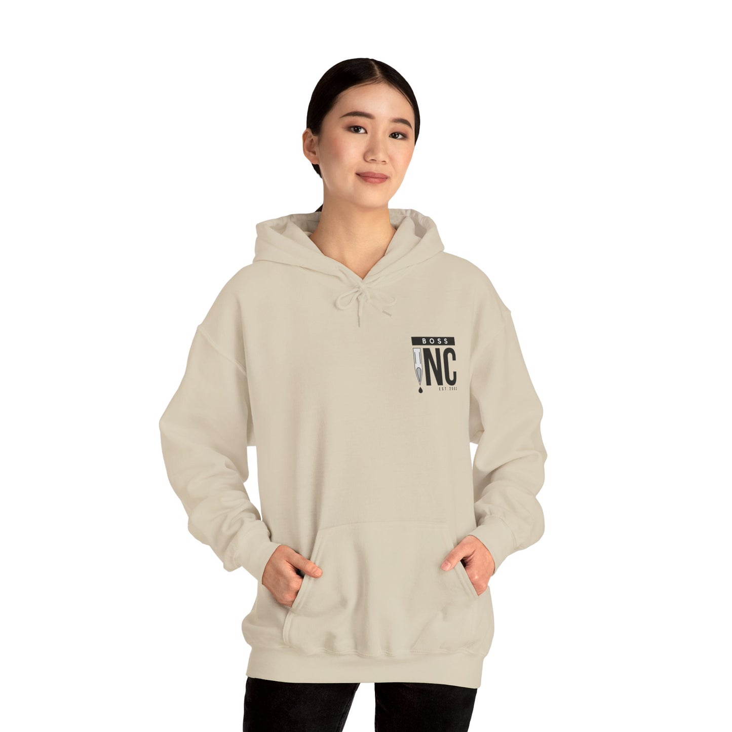 Boss INC Large Back Logo Unisex Hoodie