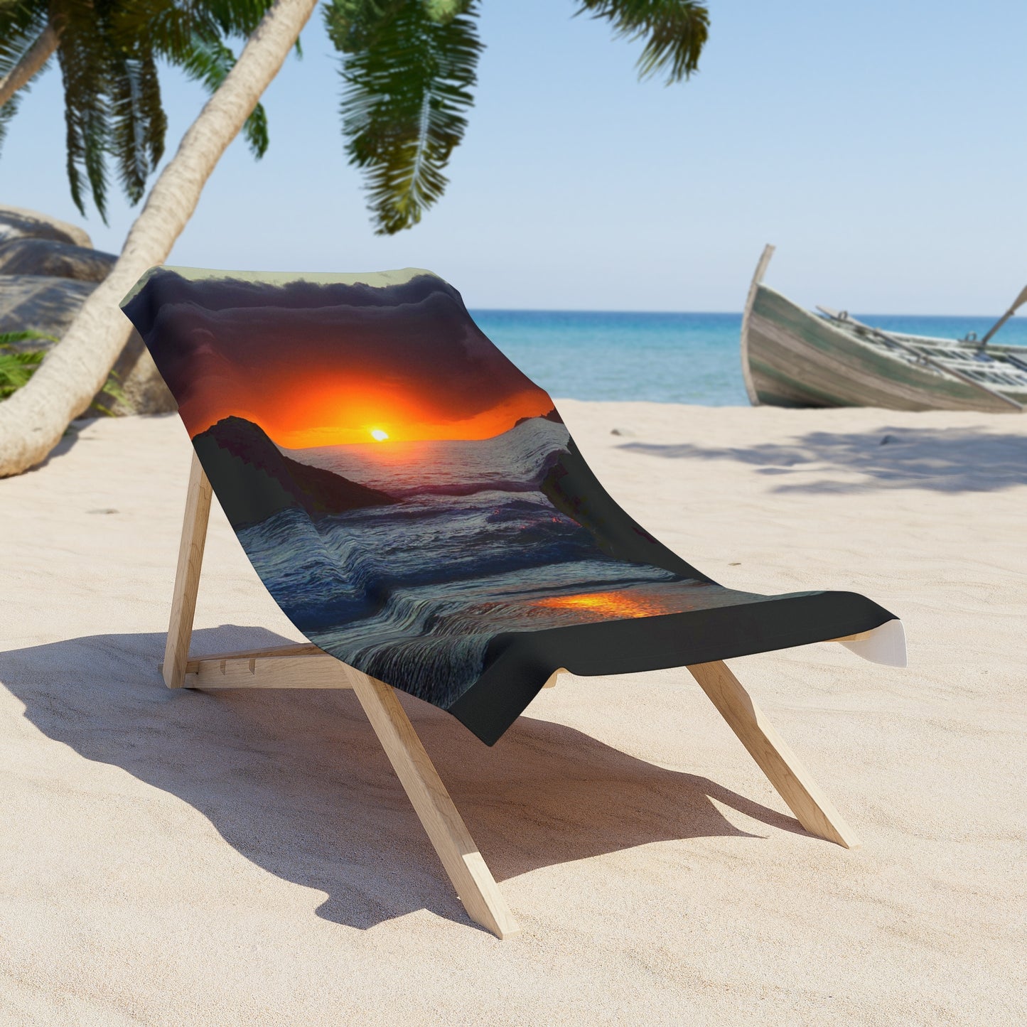 Copy of Sunset Lake Beach Towel