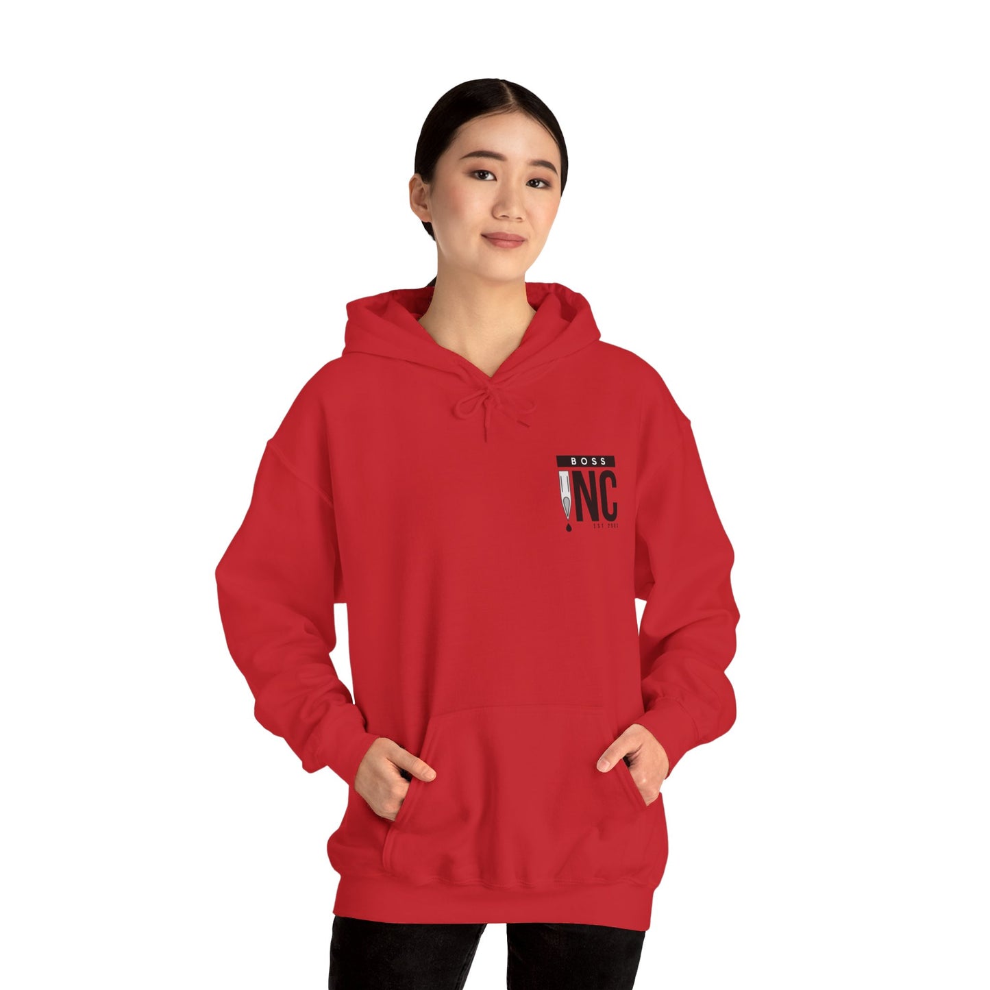 Boss INC Large Back Logo Unisex Hoodie