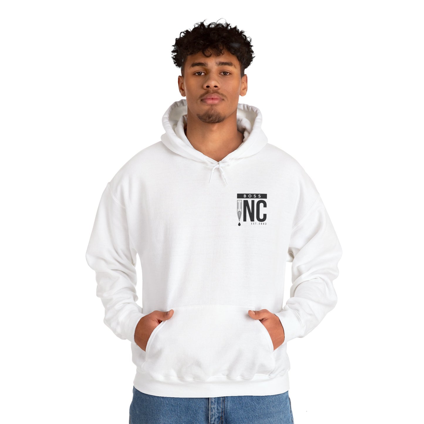 Boss INC Large Back Logo Unisex Hoodie