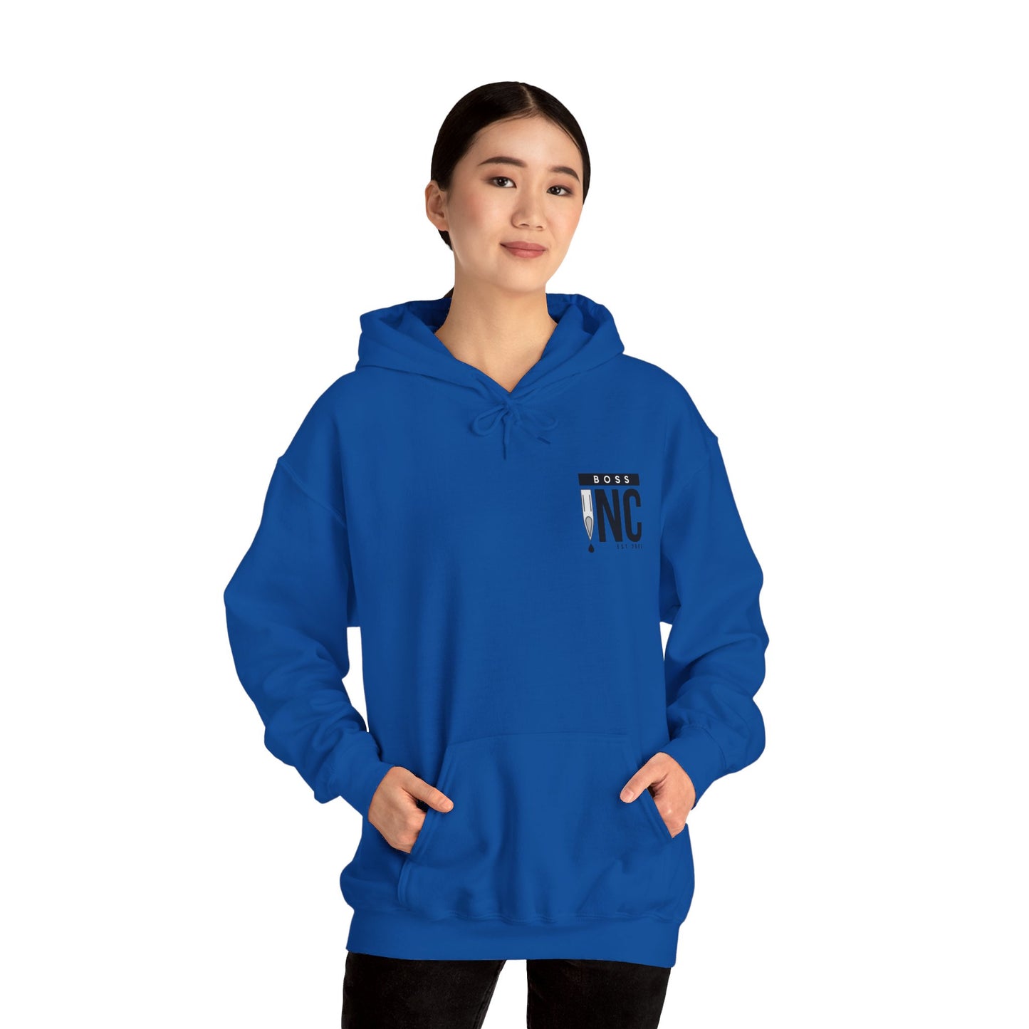 Boss INC Large Back Logo Unisex Hoodie