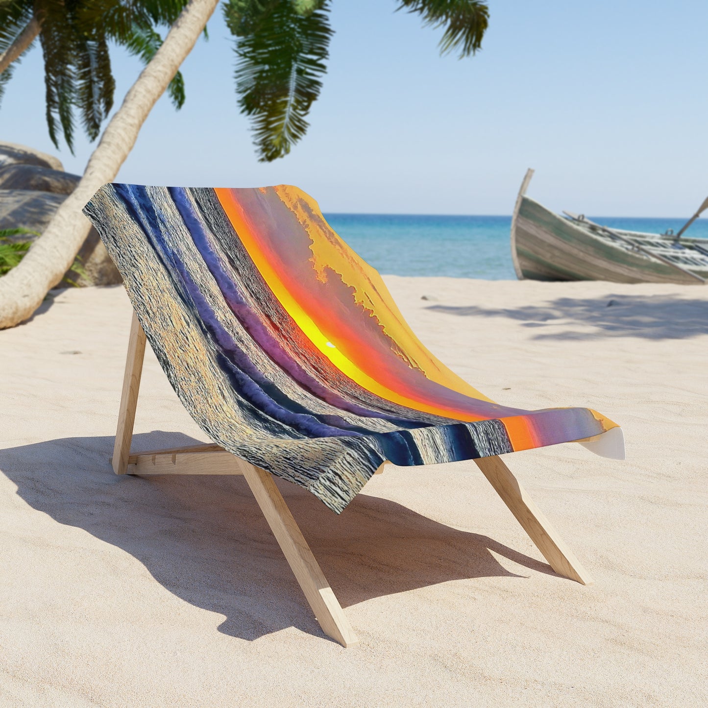 One Mile Sunrise Beach Towel