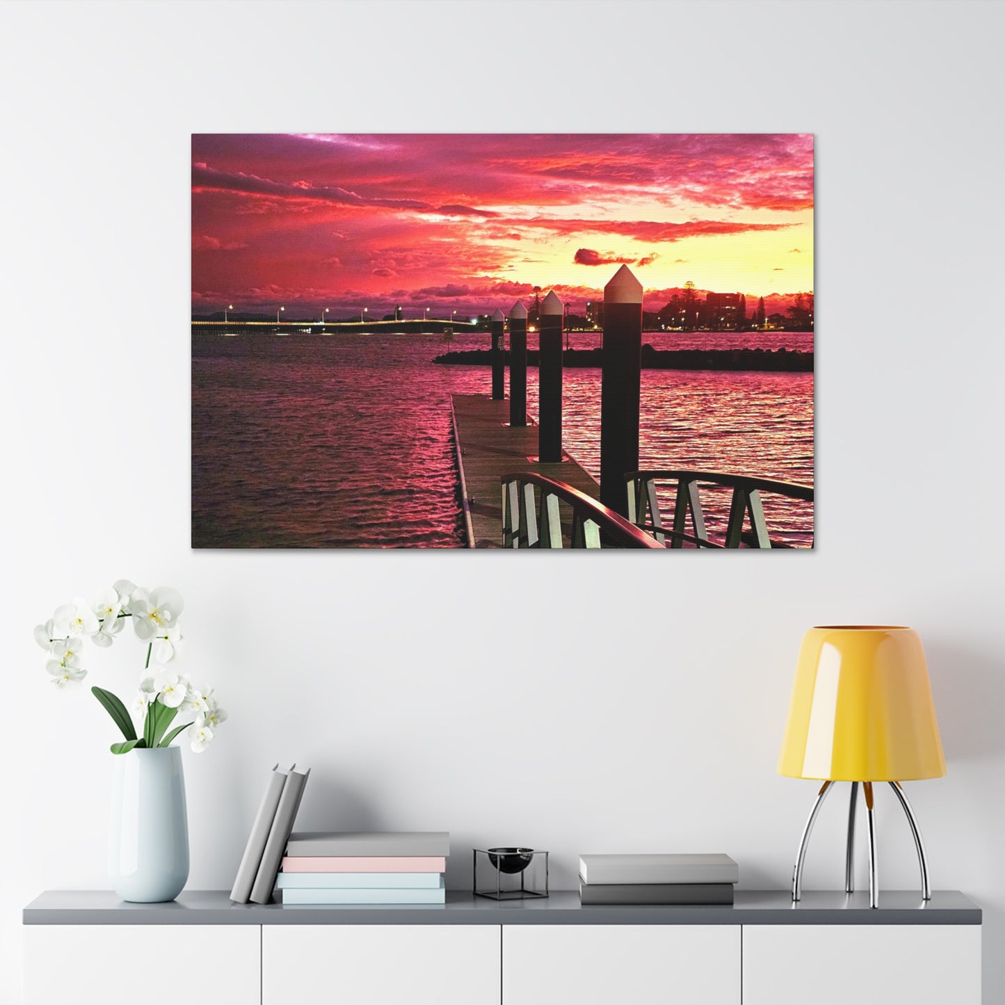 Forster Pier Sunset Canvas Print