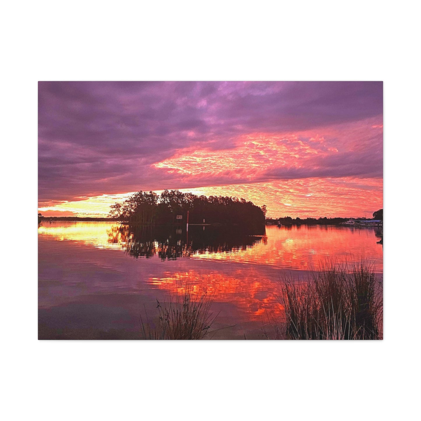 Wallis Lake Reflections Canvas Print