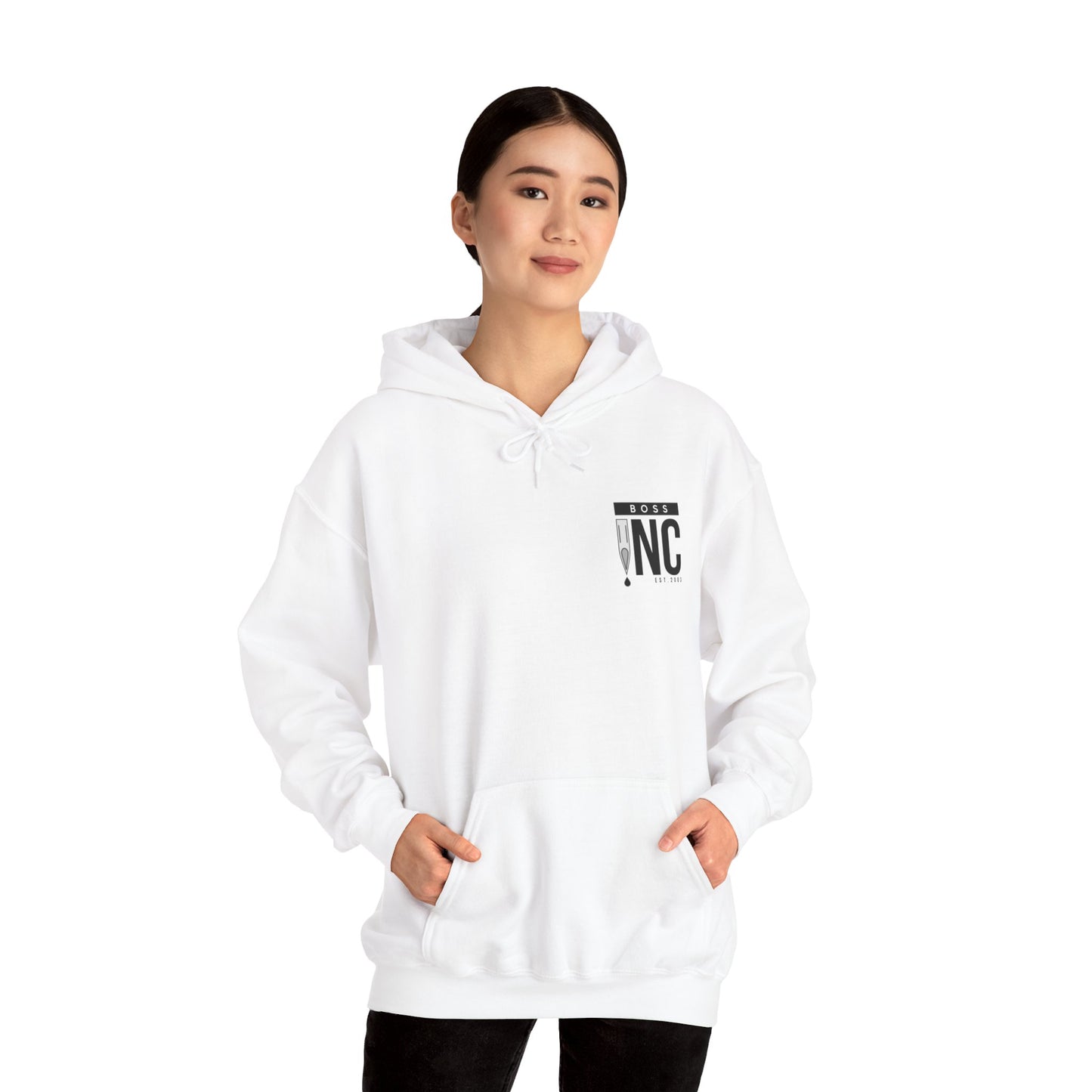 Boss INC Large Back Logo Unisex Hoodie